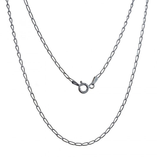 Cadena Bilbao 40 cm en Plata de Ley