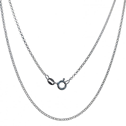 Cadena Rolo 40 cm en Plata de Ley