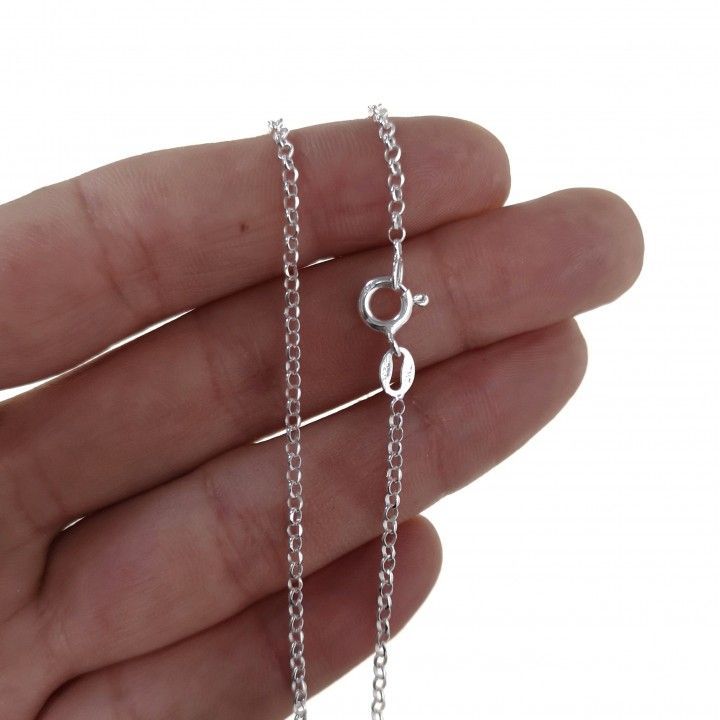 Cadena Rolo 40 cm en Plata de Ley