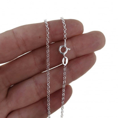 Cadena Rolo 40 cm en Plata de Ley