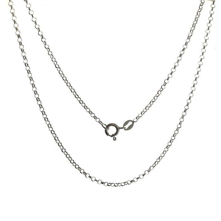 Cadena Rolo 40 cm en Plata de Ley