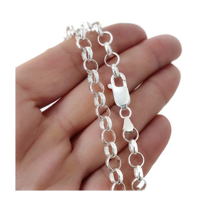 Cadena Rolo 80 cm en Plata de Ley