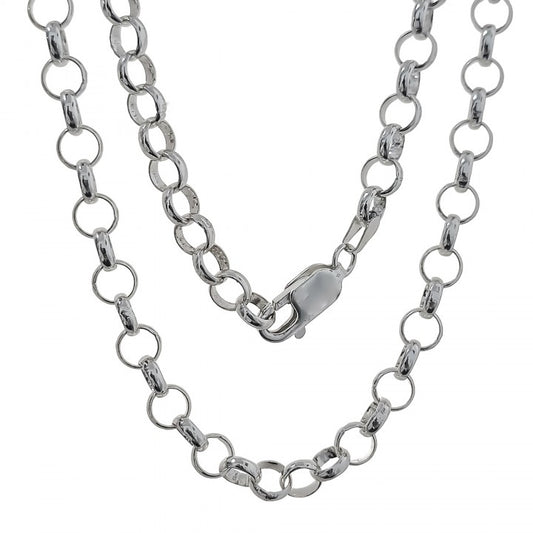 Cadena Rolo 80 cm en Plata de Ley