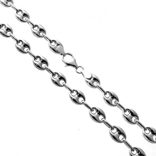 Cadena Calabrote 60 cm en Plata de Ley