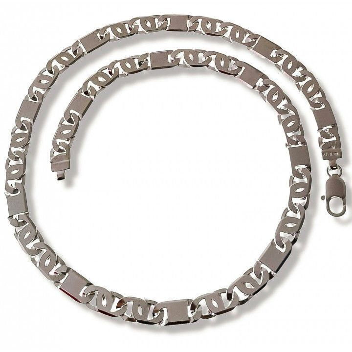 Cadena Caballero 60 cm en Plata de Ley