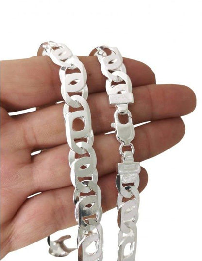 Cadena Caballero 60 cm en Plata de Ley