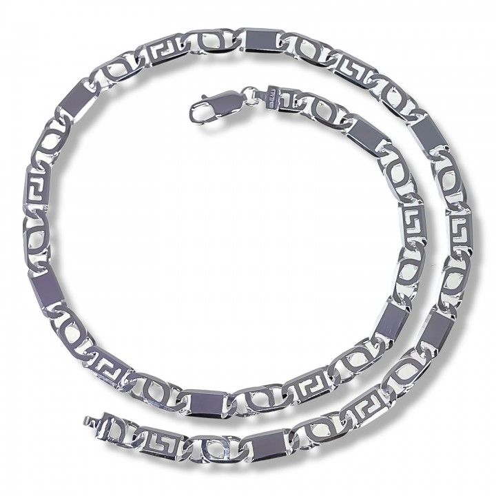 Cadena Caballero 60 cm en Plata de Ley