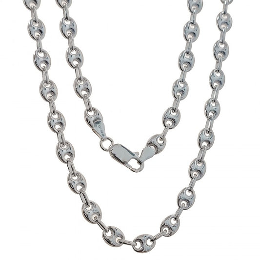 Cadena Calabrote 60 cm en Plata de Ley