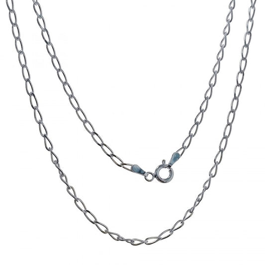 Cadena Bilbao 50 cm en Plata de Ley