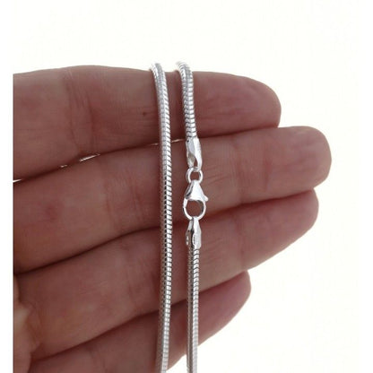 Cadena Topo 45 cm en Plata de Ley