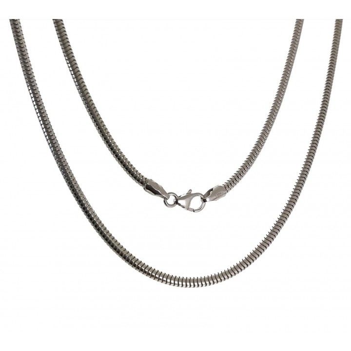 Cadena Topo 45 cm en Plata de Ley