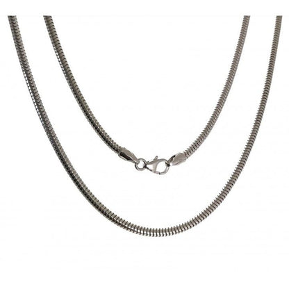 Cadena Topo 45 cm en Plata de Ley