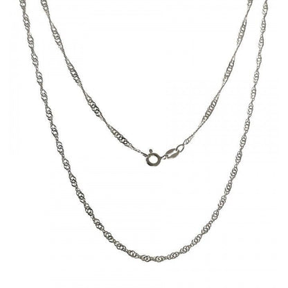 Cadena Singapur 45 cm en Plata de Ley