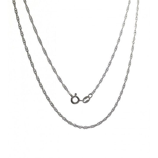 Cadena Singapur 45 cm en Plata de Ley