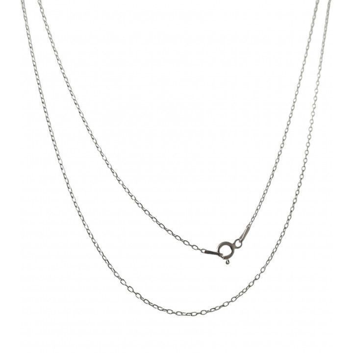 Cadena Forzada 45 cm en Plata de Ley