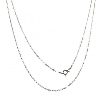 Cadena Forzada 45 cm en Plata de Ley