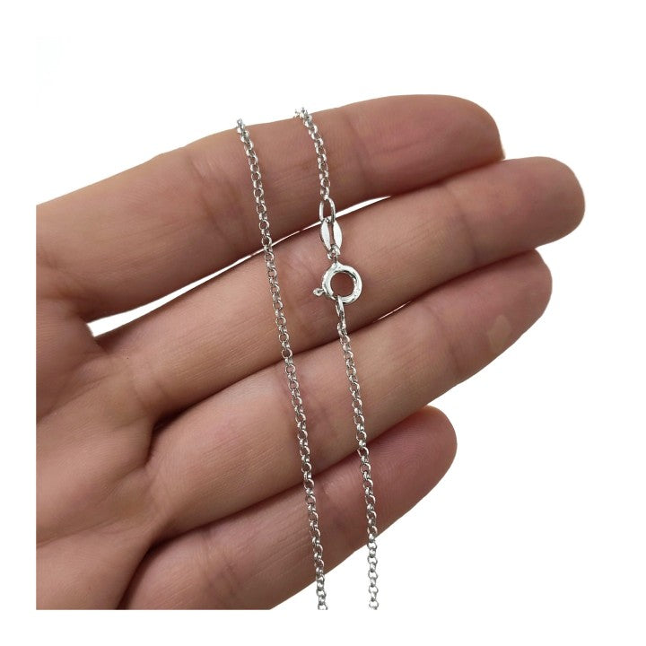 Cadena Rolo 45 cm en Plata de Ley