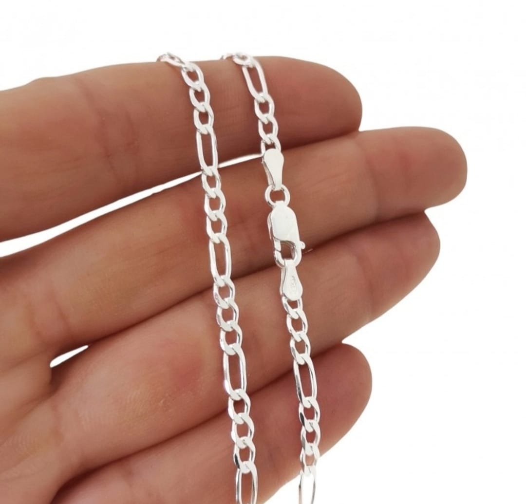 Cadena Forzada Alargada 45 cm en Plata de Ley