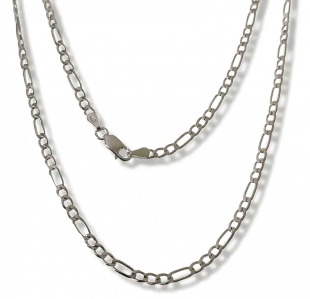 Cadena Forzada Alargada 45 cm en Plata de Ley