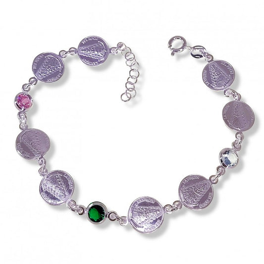 Pulsera medallas Virgen del Rocío