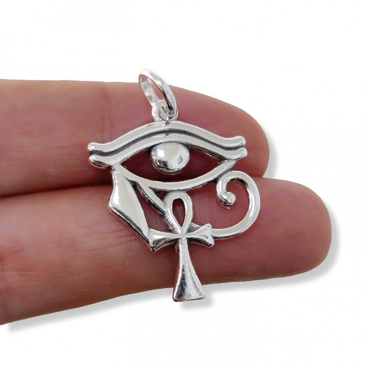 Colgante ojo horus cruz de la vida