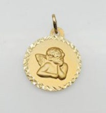 Medalla Ángel en Oro 18 Ktes.
