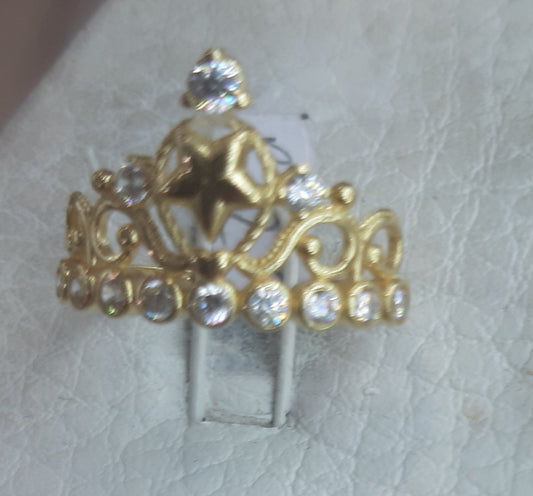 Anillo Corona en Oro 18 Ktes.