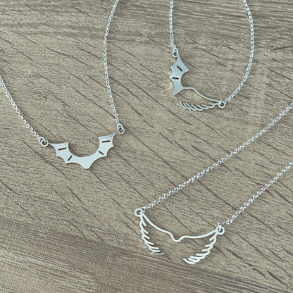 Colgante Alas de Ángel Duki en Plata de Ley