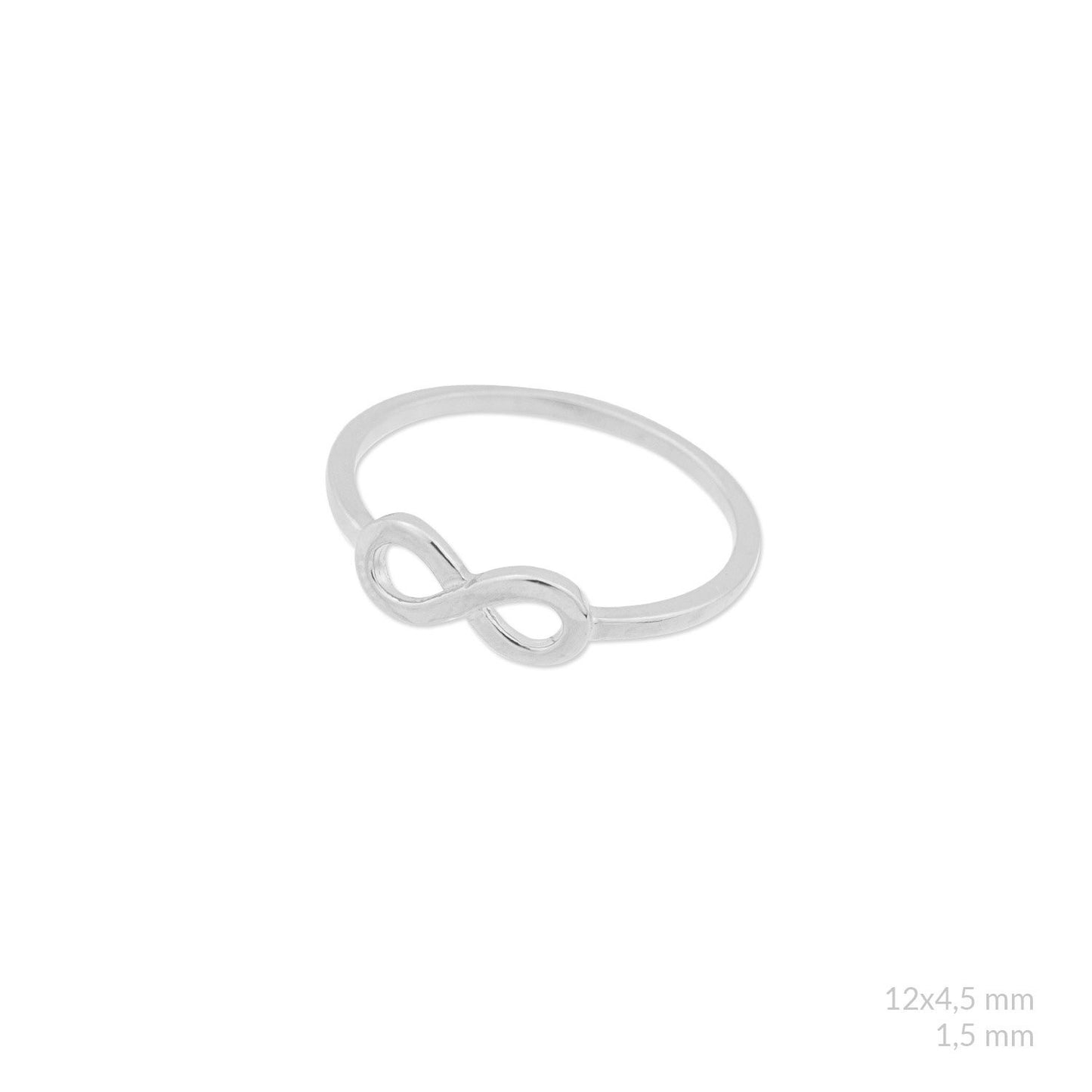 Anillo Infinity de Plata de Ley