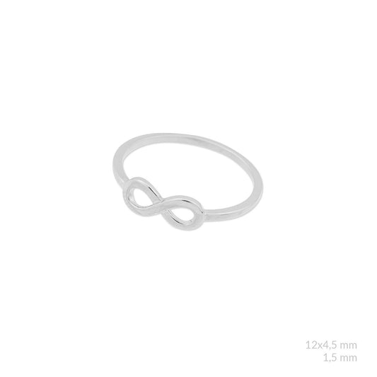 Anillo Infinity de Plata de Ley