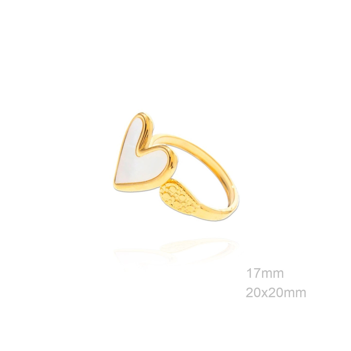 Anillo Liso Corazón ACERO