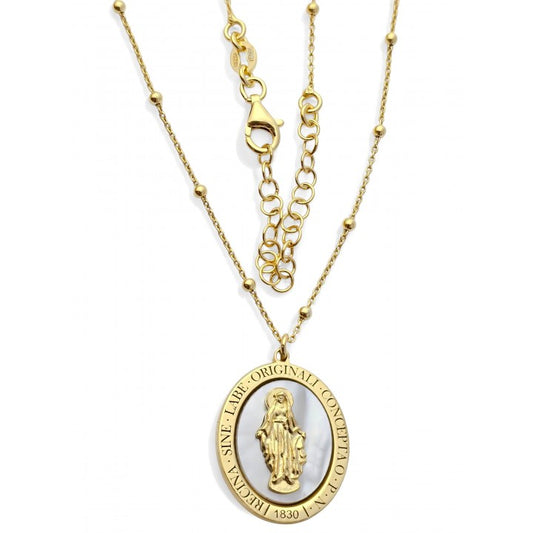 Gargantilla chapada Milagrosa Nácar