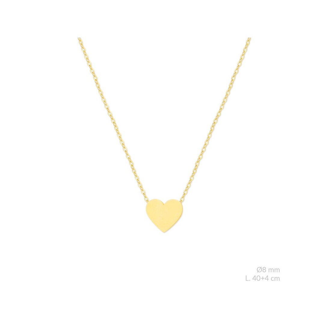 Gargantilla Corazón en Plata de Ley