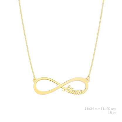 Gargantilla Infinito Personalizada 18 Ktes.