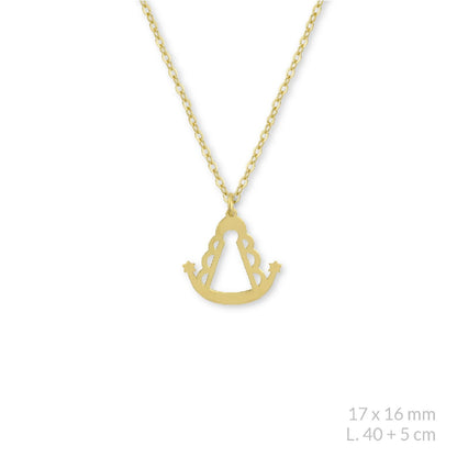 Gargantilla de Plata de Ley | Virgen del Rocío (Dos Tamaños)