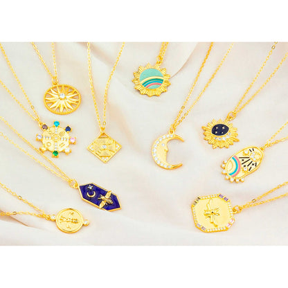 Gargantilla de Plata de Ley Estrellitas Chapado en Oro