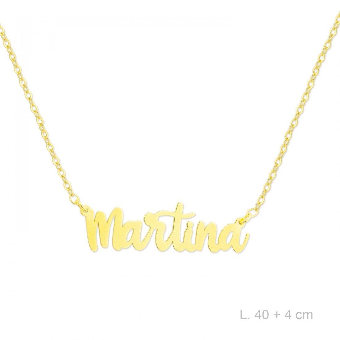 Gargantilla Personalizada Plata de Ley/Chapada