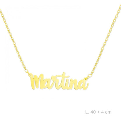 Gargantilla Personalizada Plata de Ley/Chapada