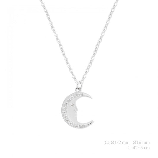 Gargantilla de Plata de Ley Luna