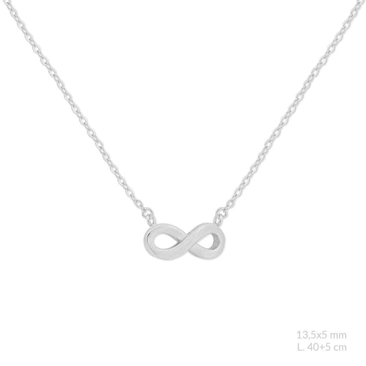 Gargantilla Infinity de Plata de Ley