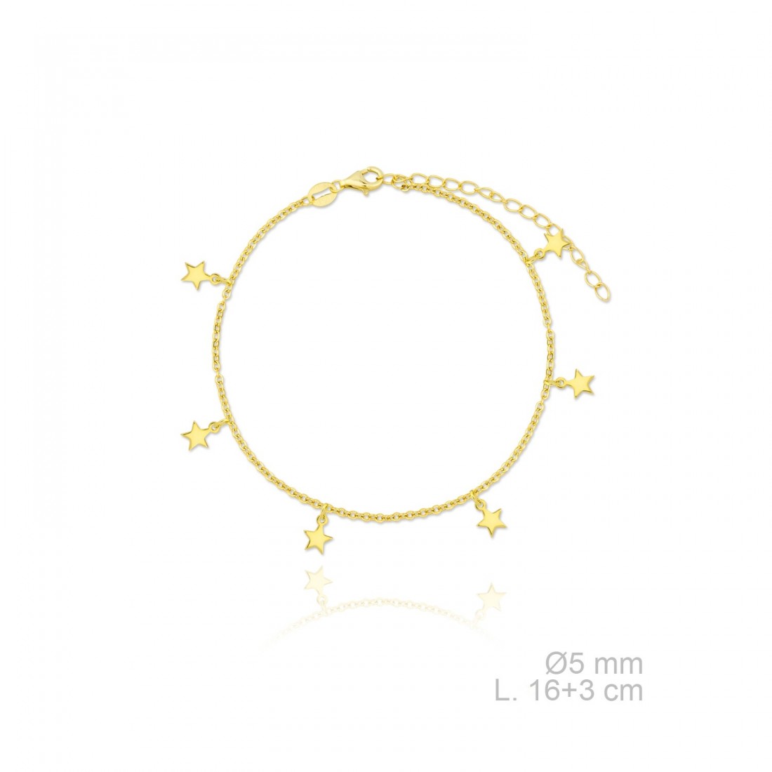 Pulsera Universo Estrellas Dorada