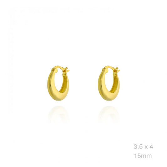 Pendientes Aro Dorado Morcilla