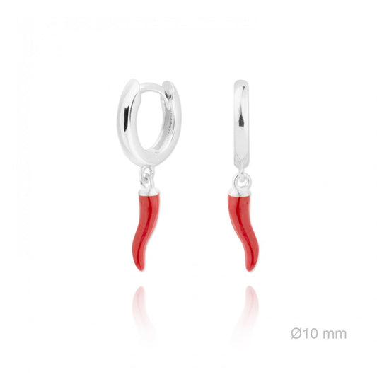 Pendientes Aro Fruits Chili Rojo