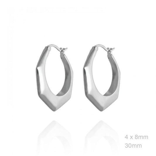 Pendientes Aro Hexágono
