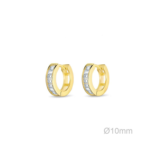 Pendientes Aro Mini Chapado en Oro