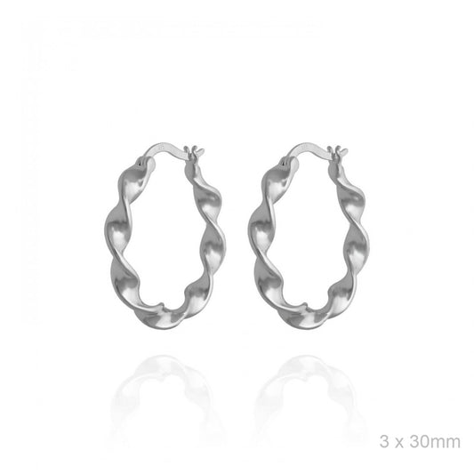 Pendientes Aro Rizado 30mm