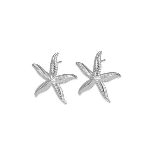 Pendientes Estrella Mar ACERO