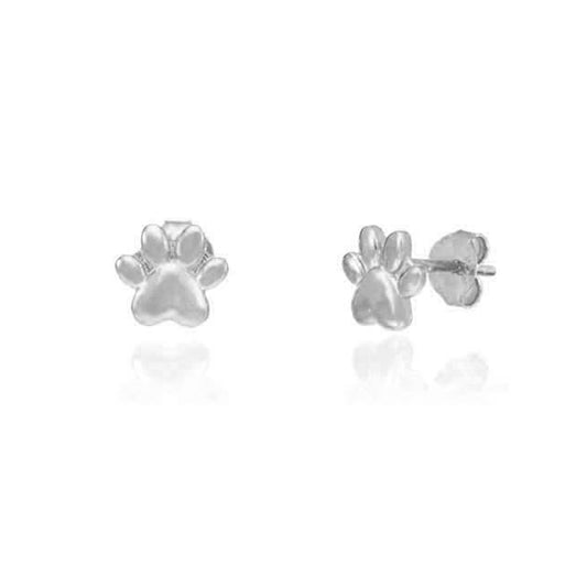 Pendientes Huella Presión Dorado Liso