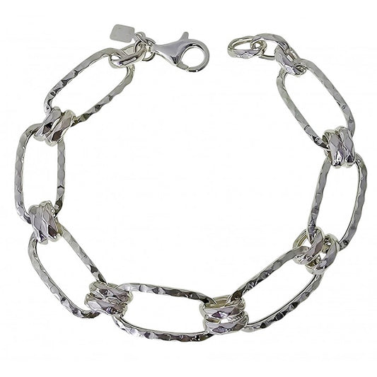Pulsera Asas Huecas en Plata de Ley