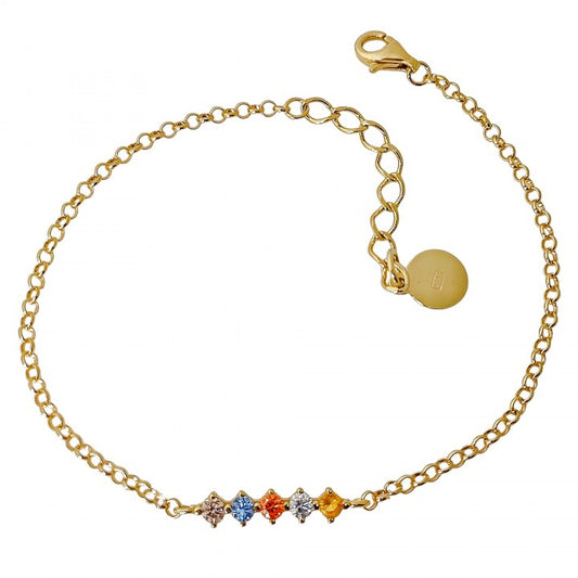 Pulsera Chapada Circonitas Color